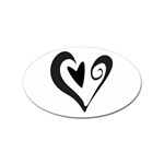 Heart Inside a Heart Sticker (Oval)