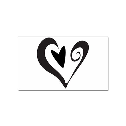 Heart Inside a Heart Sticker (Rectangular) from ArtsNow.com Front