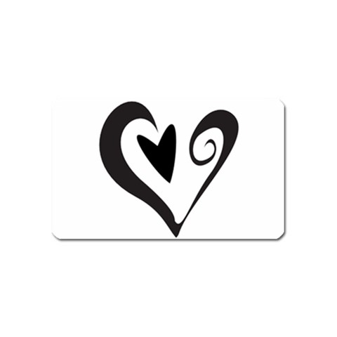 Heart Inside a Heart Magnet (Name Card) from ArtsNow.com Front