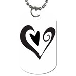 Heart Inside a Heart Dog Tag (One Side)