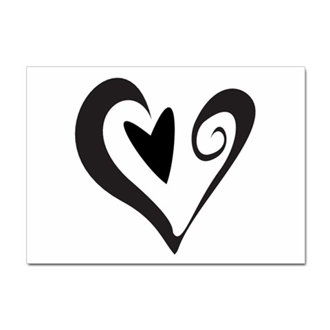 Heart Inside a Heart Sticker A4 (100 pack) from ArtsNow.com Front