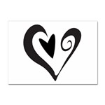 Heart Inside a Heart Sticker A4 (100 pack)