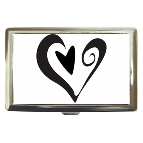 Heart Inside a Heart Cigarette Money Case from ArtsNow.com Front