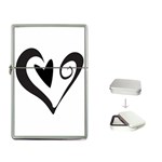 Heart Inside a Heart Flip Top Lighter