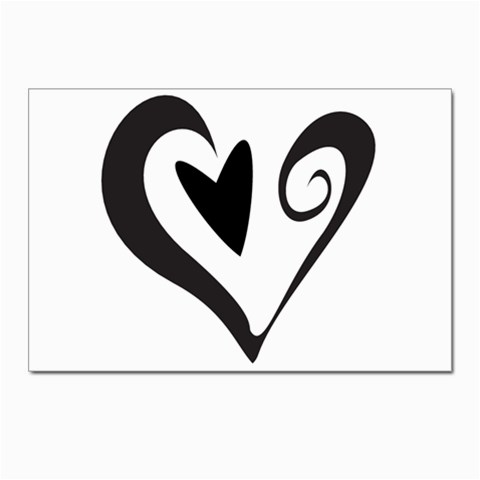 Heart Inside a Heart Postcard 4 x 6  (Pkg of 10) from ArtsNow.com Front