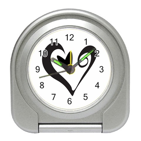 Heart Inside a Heart Travel Alarm Clock from ArtsNow.com Front