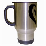Heart Inside a Heart Travel Mug (Silver Gray)