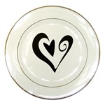 Heart Inside a Heart Porcelain Plate