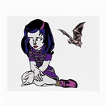 Goth Girl and Bat Glasses Cloth