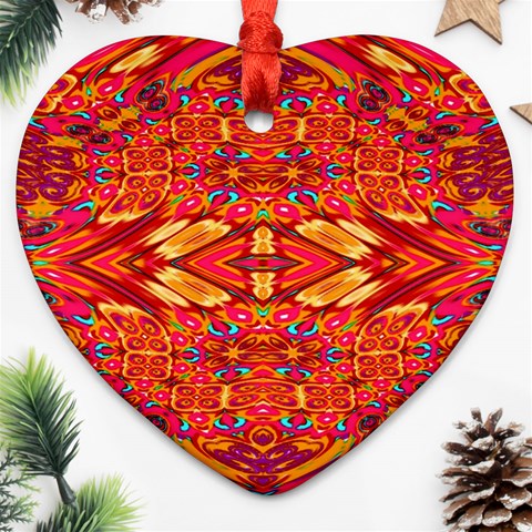Sugarpattern Ornament (Heart) from ArtsNow.com Front