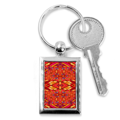 Sugarpattern Key Chain (Rectangle) from ArtsNow.com Front