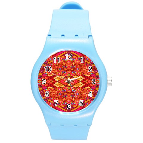 Sugarpattern Round Plastic Sport Watch Medium from ArtsNow.com Front