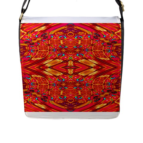 Sugarpattern Flap Closure Messenger Bag (Large) from ArtsNow.com Front