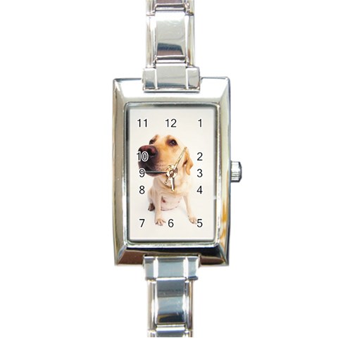 Rectangular Italian Charm Watch from ArtsNow.com Front