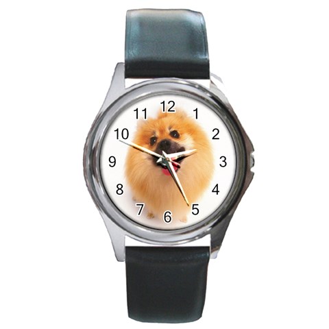 Round Metal Watch from ArtsNow.com Front