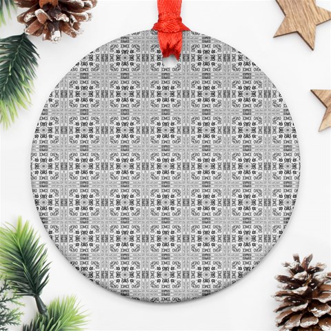 Dedertyui Round Ornament (Two Sides) from ArtsNow.com Front