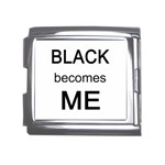 Black Becomes Me Mega Link Italian Charm (18mm)