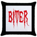 Biter Throw Pillow Case (Black)