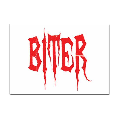Biter Sticker A4 (100 pack) from ArtsNow.com Front