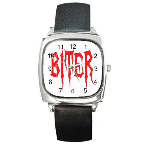 Biter Square Metal Watch from ArtsNow.com Front
