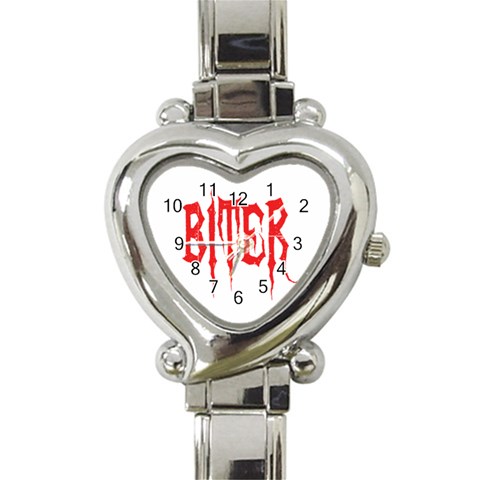 Biter Heart Italian Charm Watch from ArtsNow.com Front