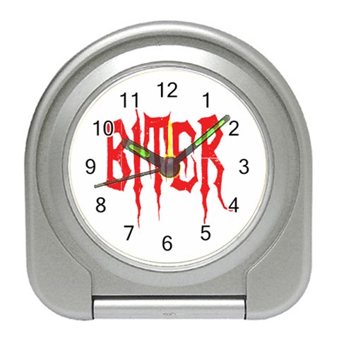 Biter Travel Alarm Clock from ArtsNow.com Front
