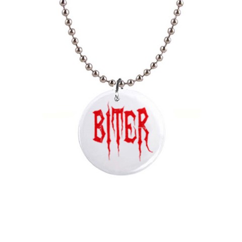 Biter 1  Button Necklace from ArtsNow.com Front