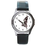 Vampire Bat Round Metal Watch