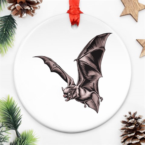 Vampire Bat Ornament (Round) from ArtsNow.com Front