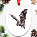 Vampire Bat Ornament (Oval)
