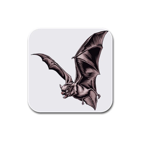Vampire Bat Rubber Square Coaster (4 pack) from ArtsNow.com Front