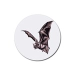 Vampire Bat Rubber Round Coaster (4 pack)