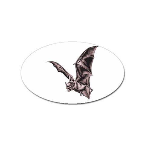 Vampire Bat Sticker Oval (100 pack) from ArtsNow.com Front
