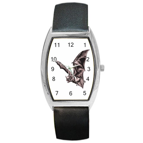 Vampire Bat Barrel Style Metal Watch from ArtsNow.com Front