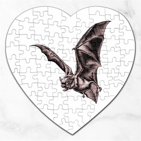 Vampire Bat Jigsaw Puzzle (Heart) from ArtsNow.com Front
