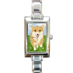  Rectangular Italian Charm Watch