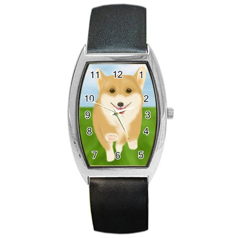 Barrel Style Metal Watch from ArtsNow.com Front