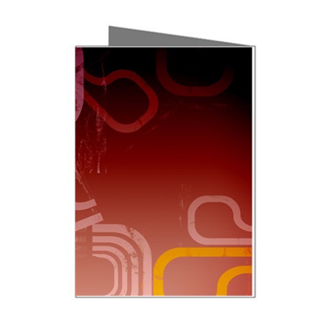 Urban Grunge Abstract 1 Mini Greeting Cards (Pkg of 8) from ArtsNow.com Left