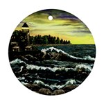 Cosgriff Point Lighthouse -AveHurley ArtRevu.com- Ornament (Round)
