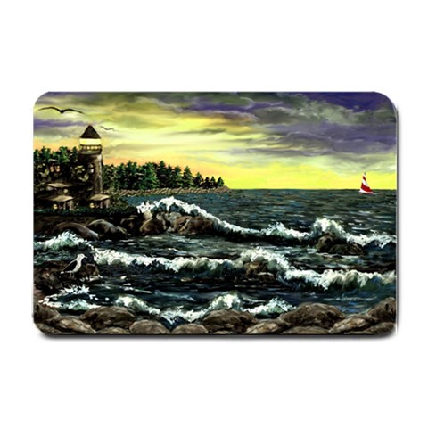 Cosgriff Point Lighthouse 24 x16  Door Mat