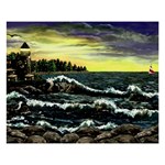 Cosgriff Point Lighthouse -AveHurley ArtRevu.com- 8  x 10  Desktop Photo Plaque