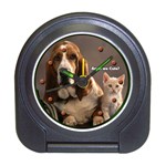 Basset Hound N Cat Friendship - Quality Foldable Travel Alarm Clock