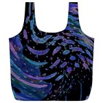 Blue Universe -AveHurley ArtRevu.com- Full Print Recycle Bag (XL)