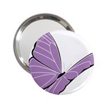 Purple Awareness Butterfly 2 Handbag Mirror (2.25 )
