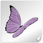 Purple Awareness Butterfly 2 Canvas 16  x 16  (Unframed)