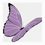 Purple Awareness Butterfly 2 Glasses Cloth (Medium, Two Sided)