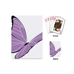 Purple Awareness Butterfly 2 Playing Cards (Mini)
