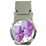 Comedy & Tragedy Of Chronic Pain Money Clip with Watch