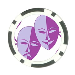Comedy & Tragedy Of Chronic Pain Poker Chip (10 Pack) from ArtsNow.com Front