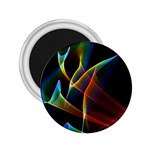 Peacock Symphony, Abstract Rainbow Music 2.25  Button Magnet